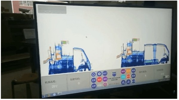 貨車通過x光安檢機是什么樣子的？